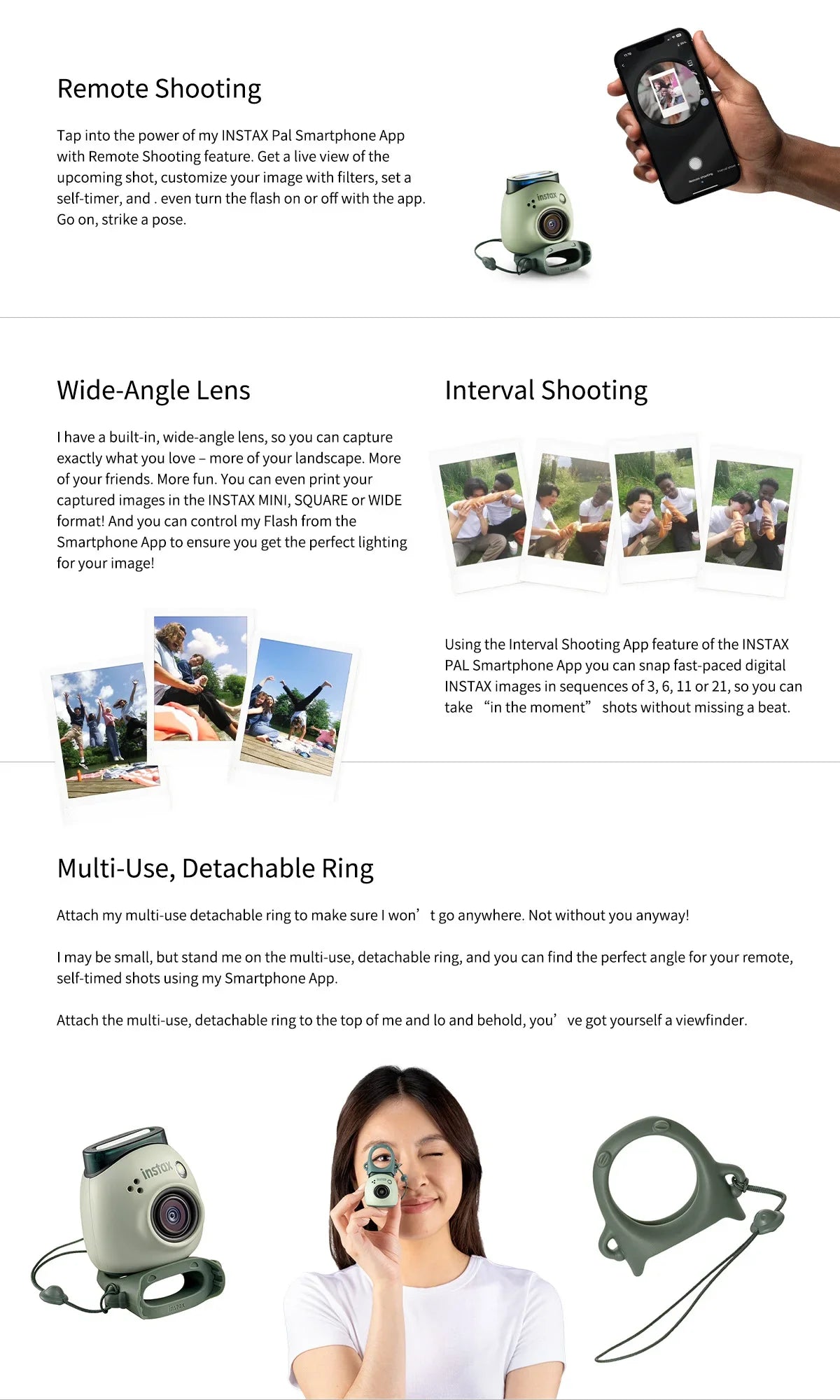 Small & Portable Mini Smart Camera for Instant Photography