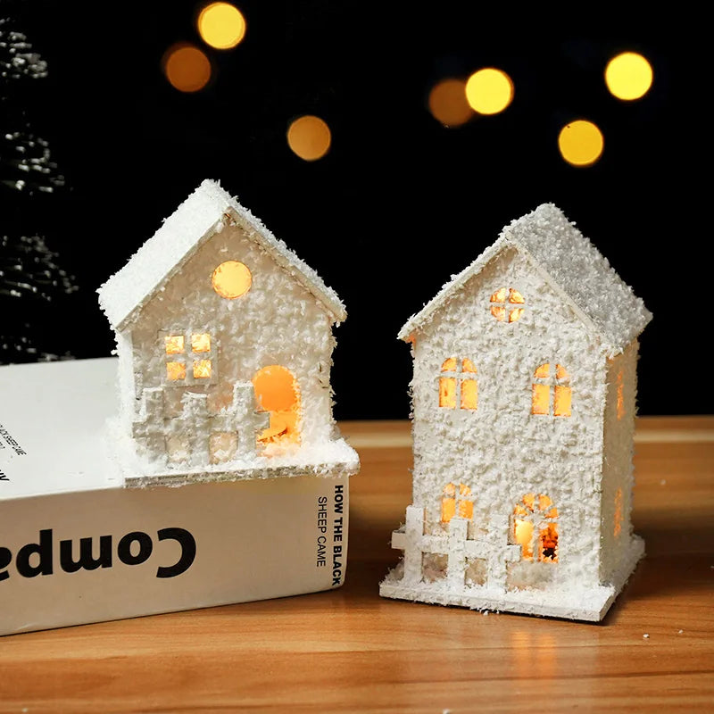 Christmas LED Light Wooden House