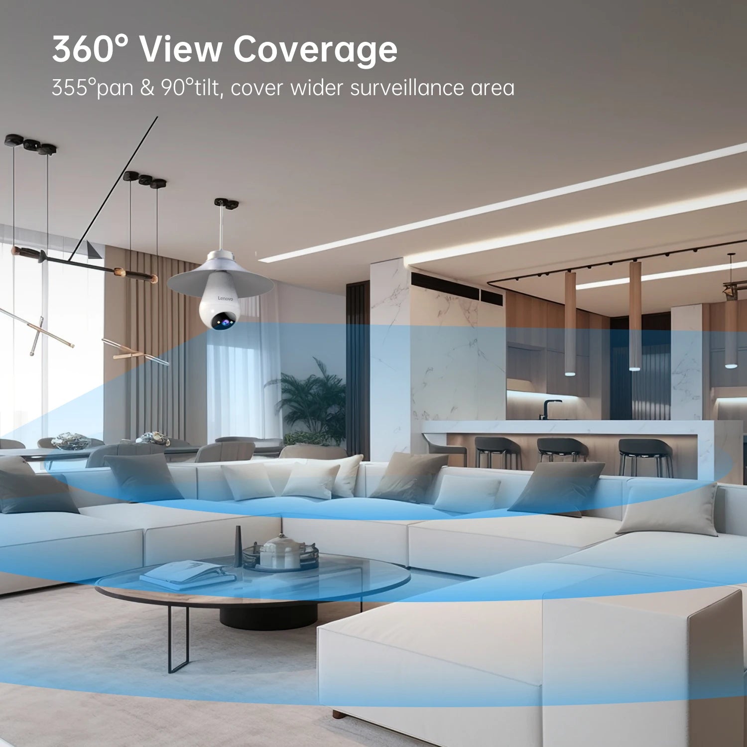 Lenovo WiFi E27 Bulb Surveillance Camera