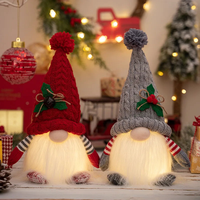 Glowing Gnome Plush Elf Christmas Decoration