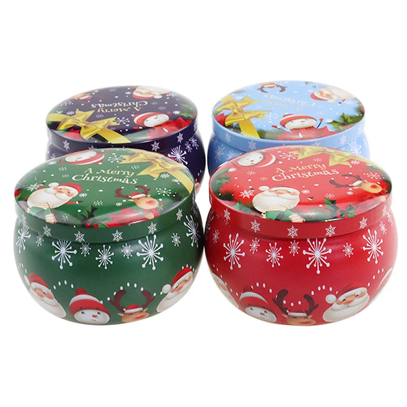 Empty Christmas Aromatherapy Candle Jar