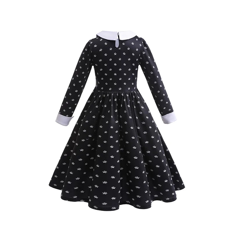 Hallowen Special, Wednesday Addams Costume for Girls