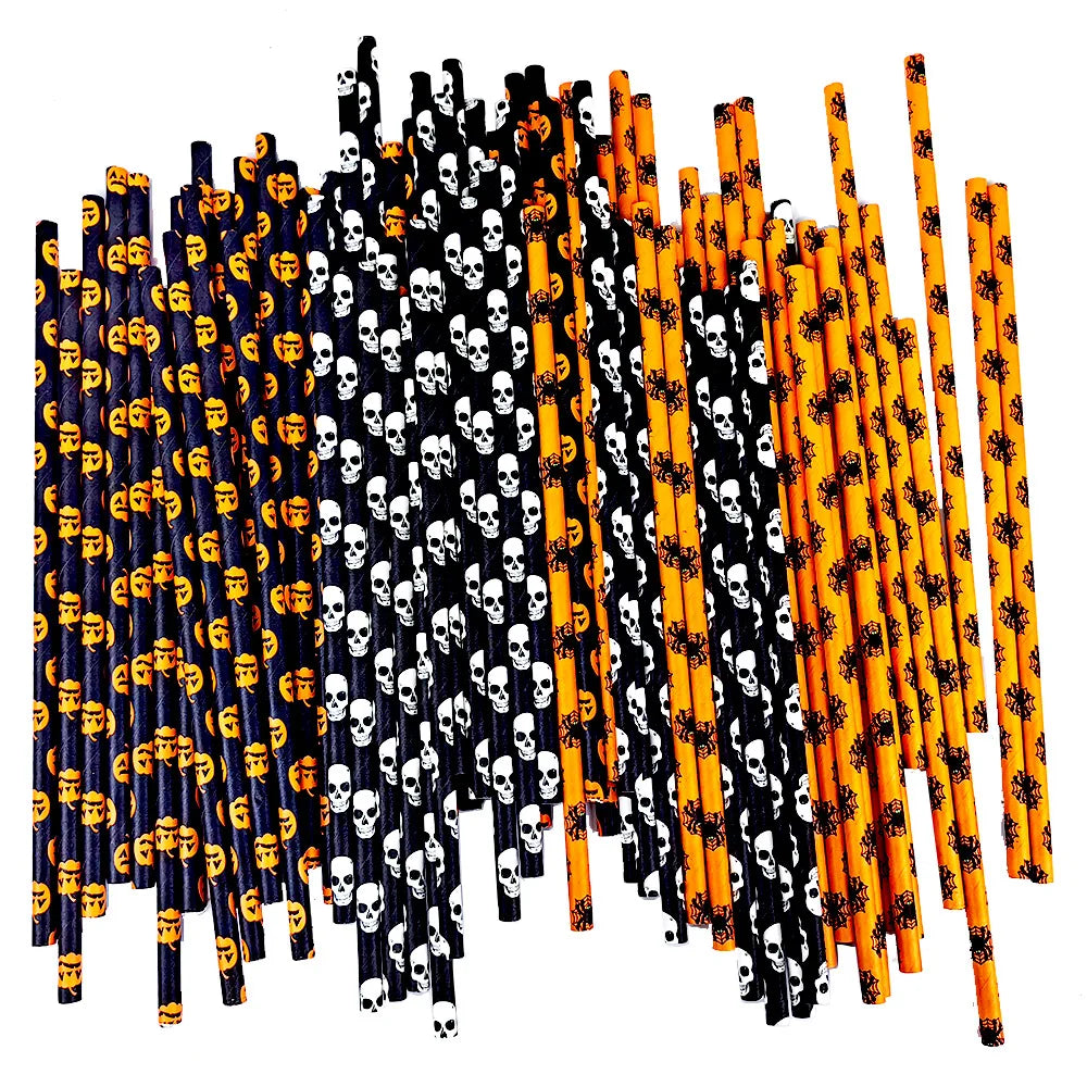 Halloween Party Favors Paper Straws