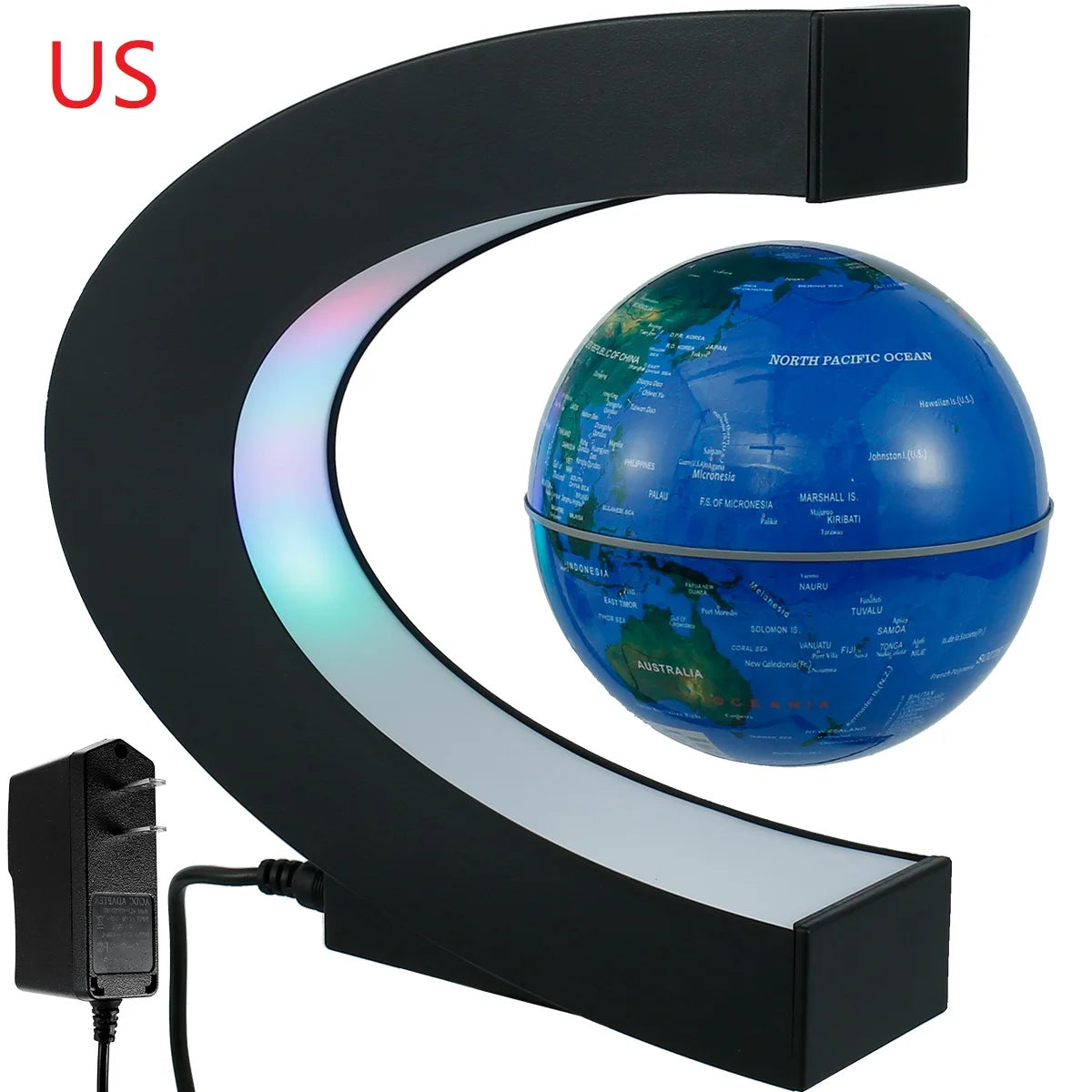 World Map Magnetic Levitation Globe