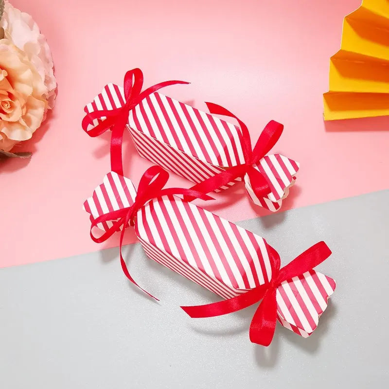 Christmas Candy Boxes with Ribbons