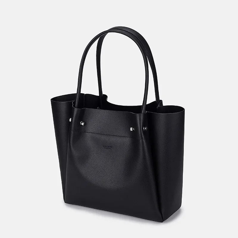 Women's Preppy Style Large Capacity Tote Bag