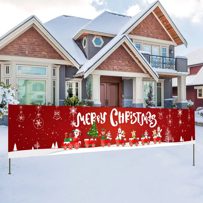 Christmas Outdoor Banner Flag