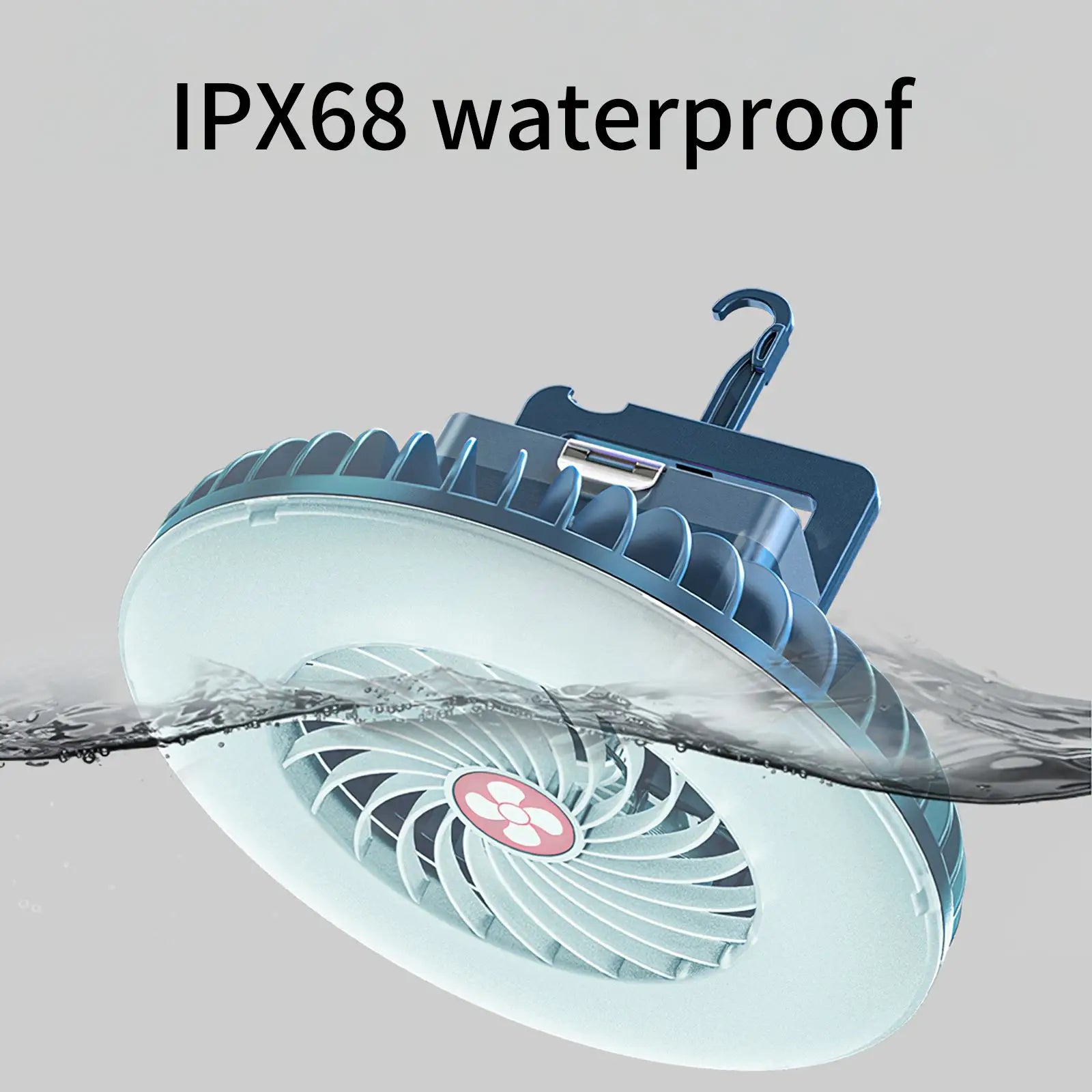 Multifunctional Waterproof Tent Fan & Camping Lamp