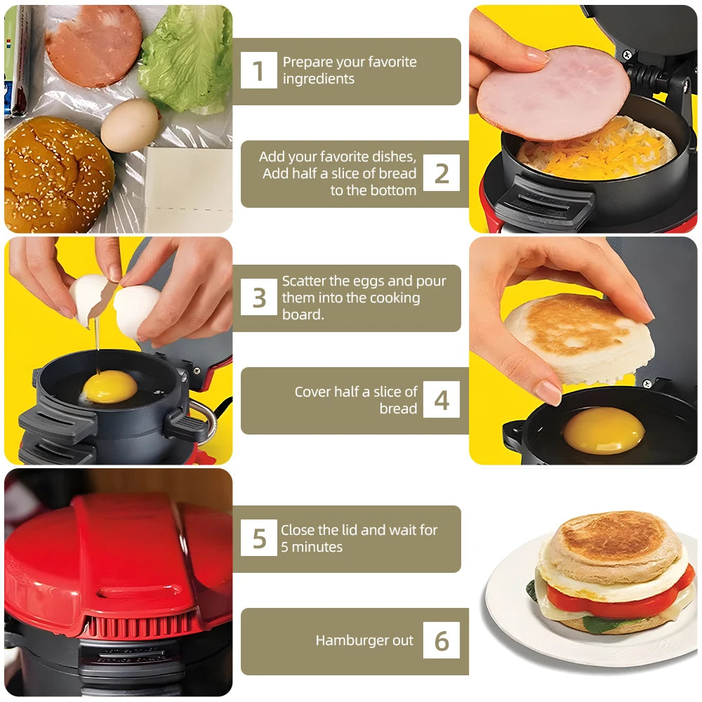 Portable Breakfast Sandwich & Burger Maker