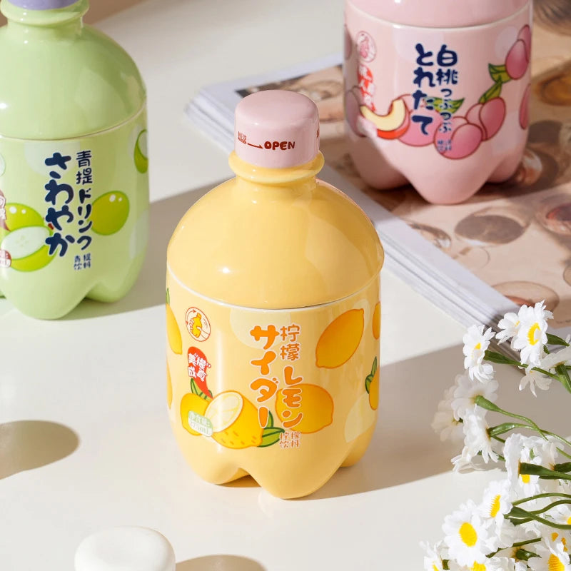 Kawaii Peach Ceramic Mug