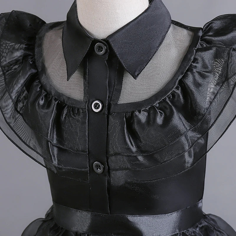 Hallowen Special, Wednesday Addams Costume for Girls