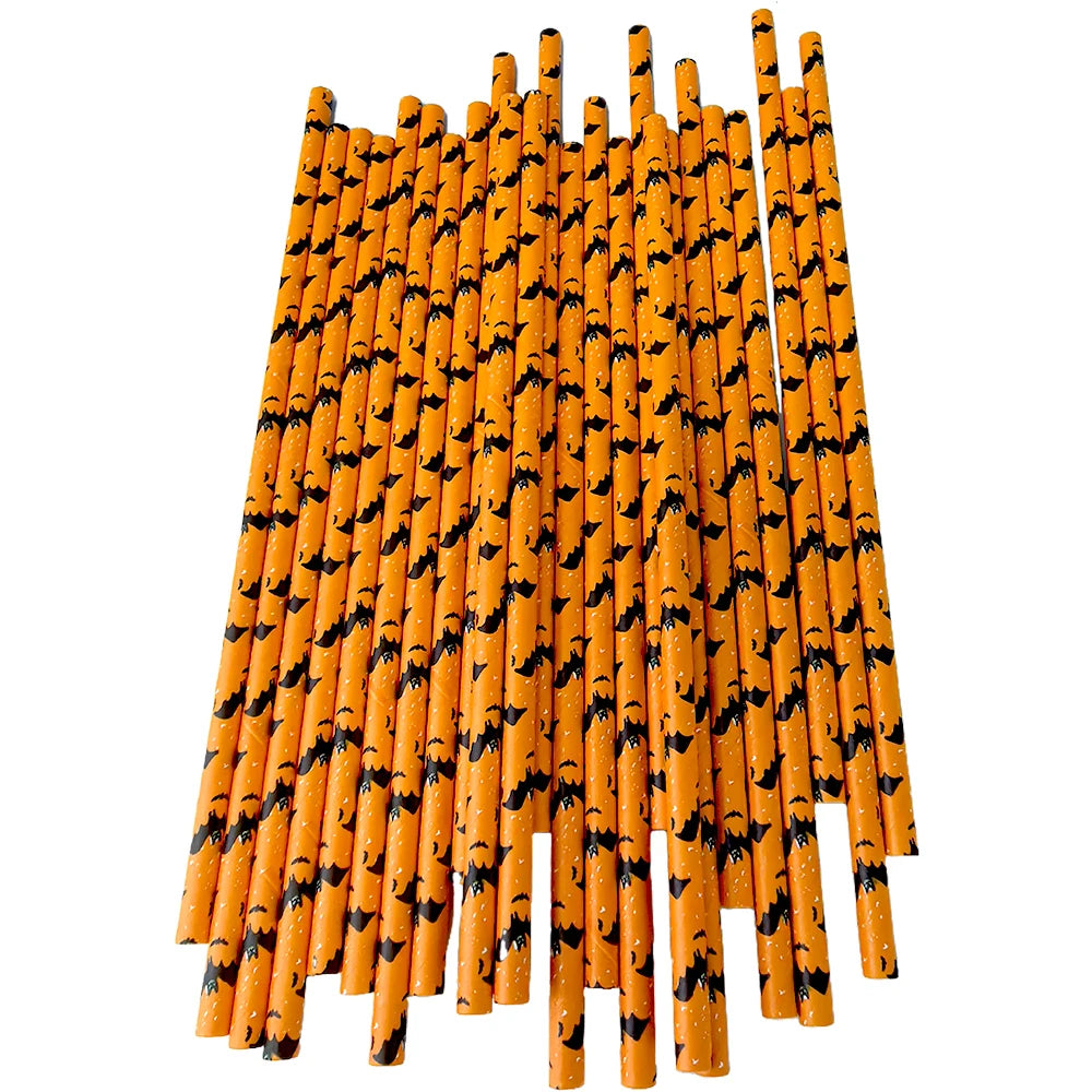 Halloween Party Favors Paper Straws