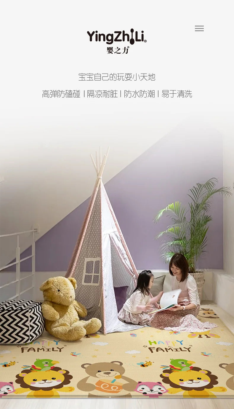 Baby Play Mat Soft Waterproof Crawling Carpet