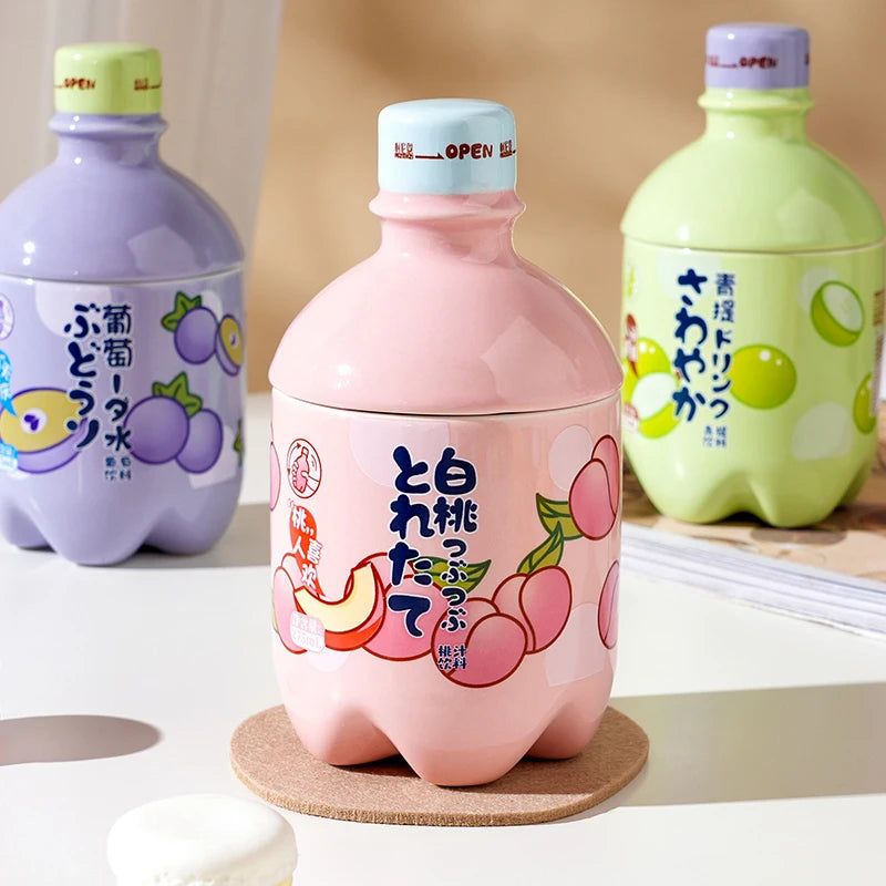 Kawaii Peach Ceramic Mug