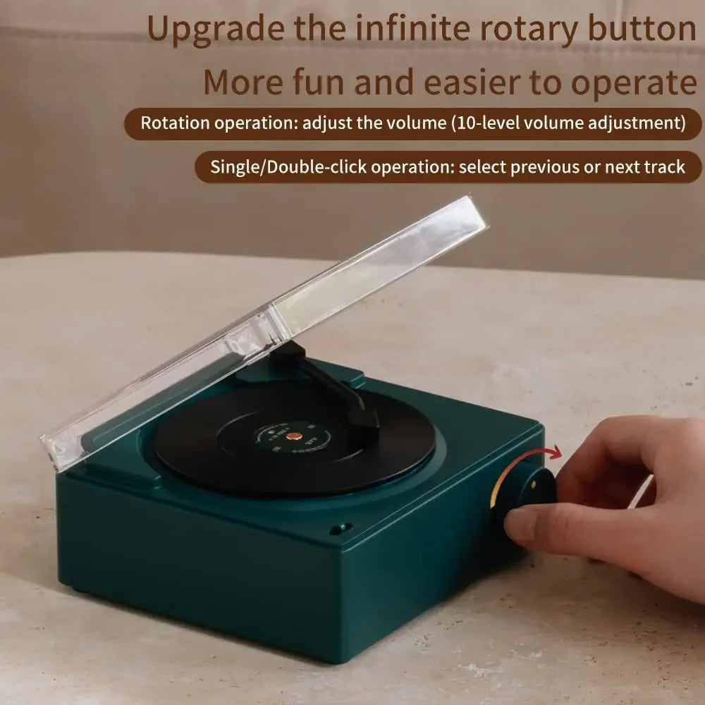 Retro Vinyl Bluetooth Speaker