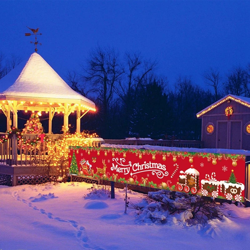 Christmas Outdoor Banner Flag