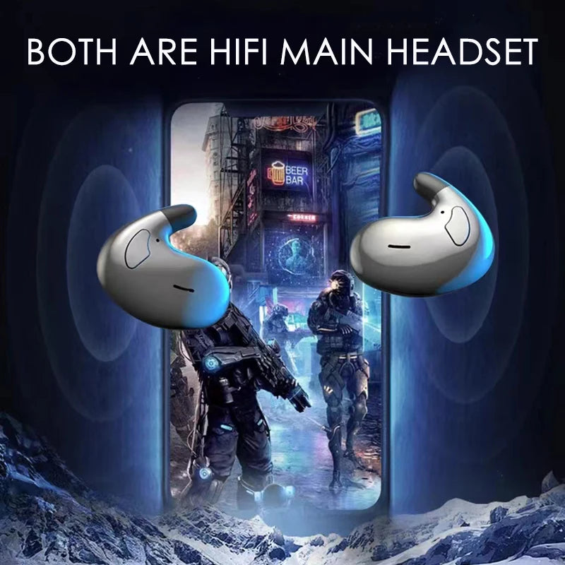 SK Ultra-Thin Sleep Headphones Bluetooth 5.3 Waterproof Earbuds