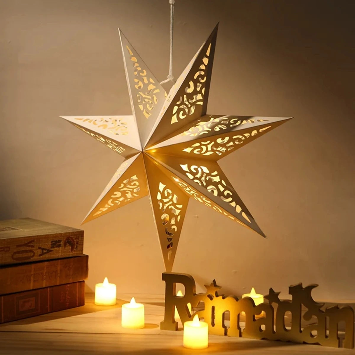 Christmas Hollow Star Hanging Pendant