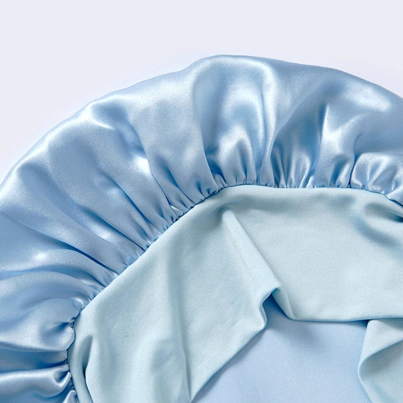 Silk Bonnet Large Sleeping Cap for Hair Care