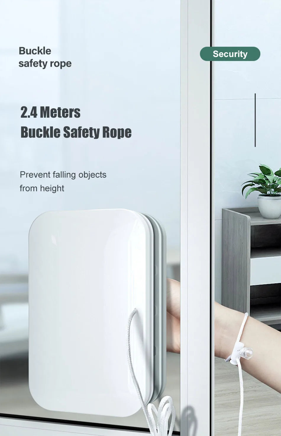 NEW Magnetic Window Cleaner Double-Sided Glass Wiper