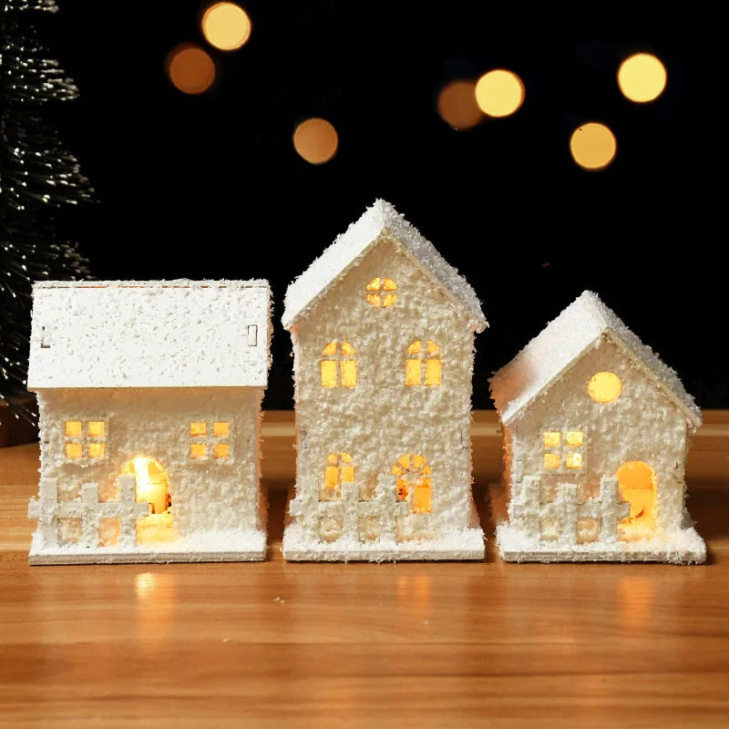 Christmas LED Light Wooden House