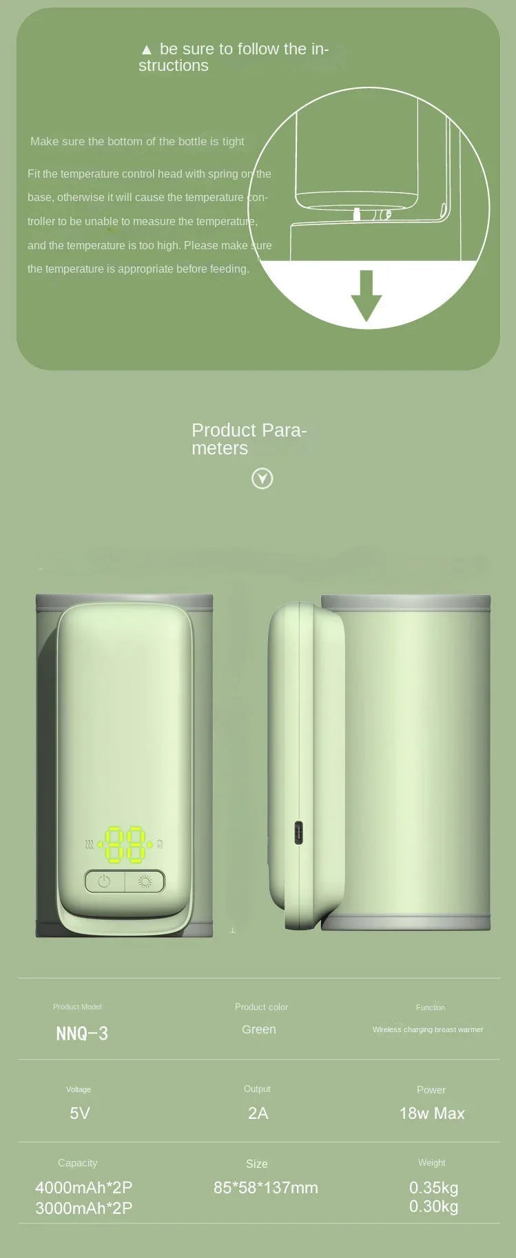 Portable and Fast Night Milk Dispenser
