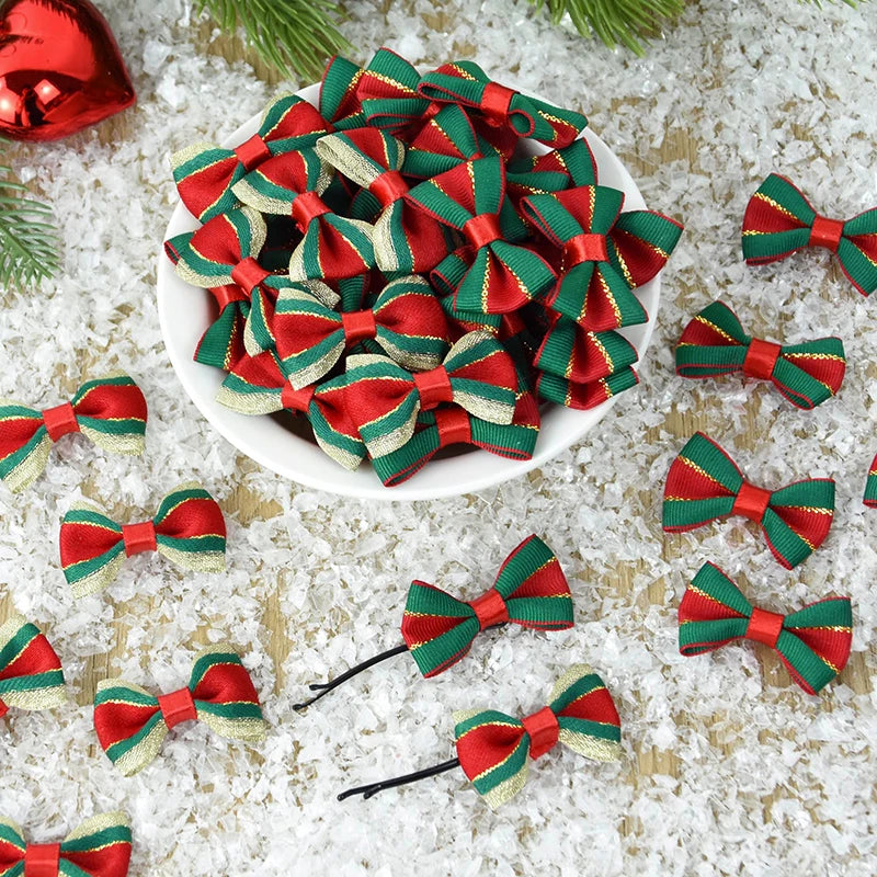 Christmas Satin Ribbon Bows