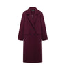 Women's Burgundy Woolen Coat