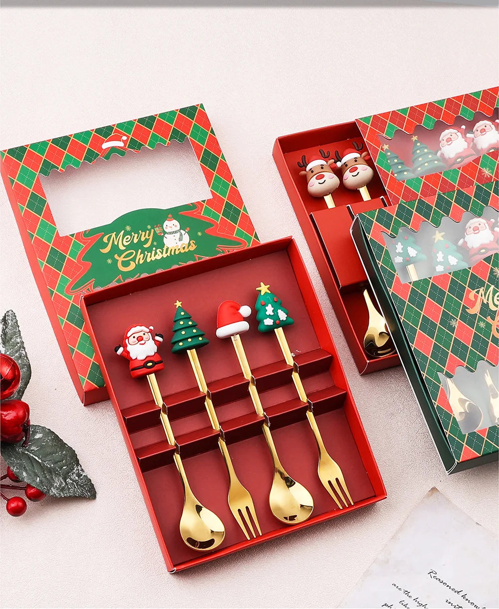 Christmas Stainless Steel Cutlery Set