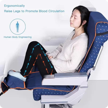 Portable Foot Hanger Hammock for Airplane, Train, Bus & Car