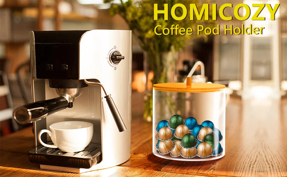Transparent Coffee Capsule Box with Lid