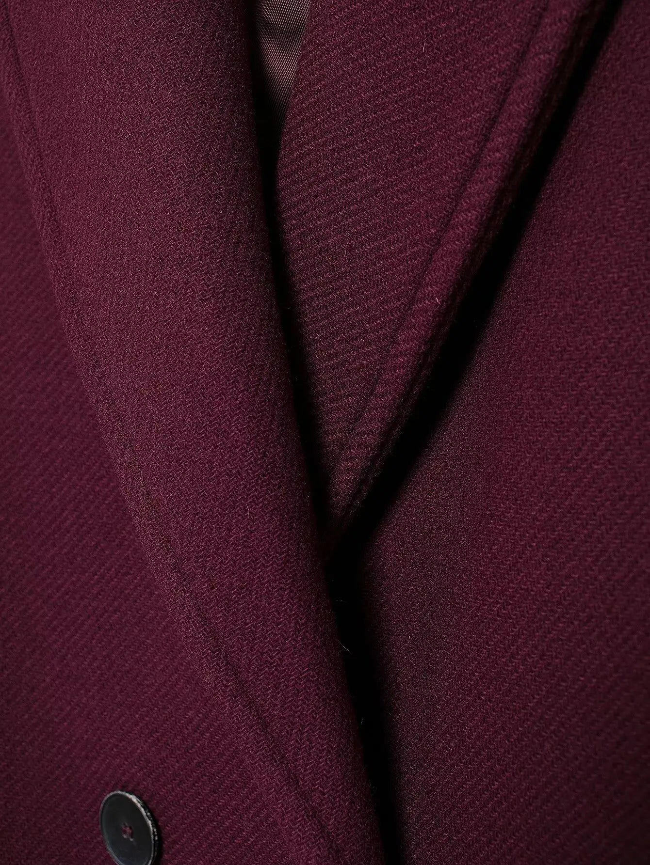 Women's Burgundy Woolen Coat
