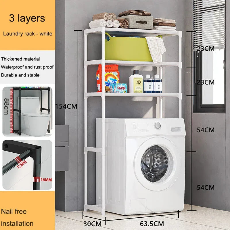Over-The-Toilet Multilayer Perforation Storage Rack