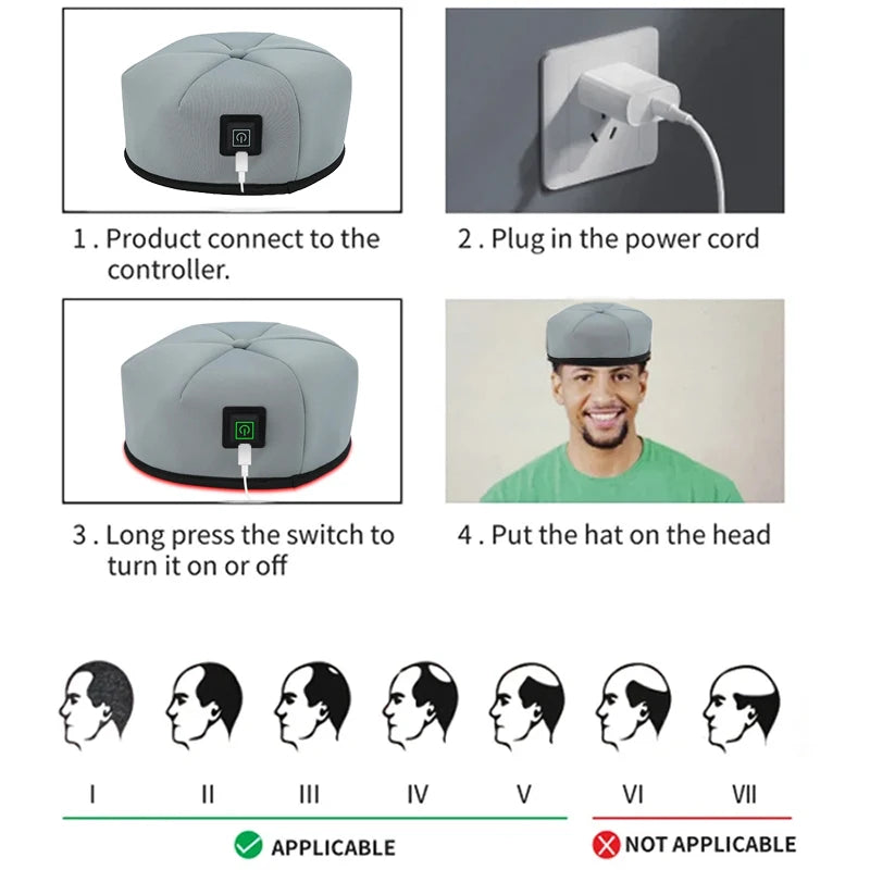 Red Light Therapy Hat Hair Growth & Scalp Care Helmet