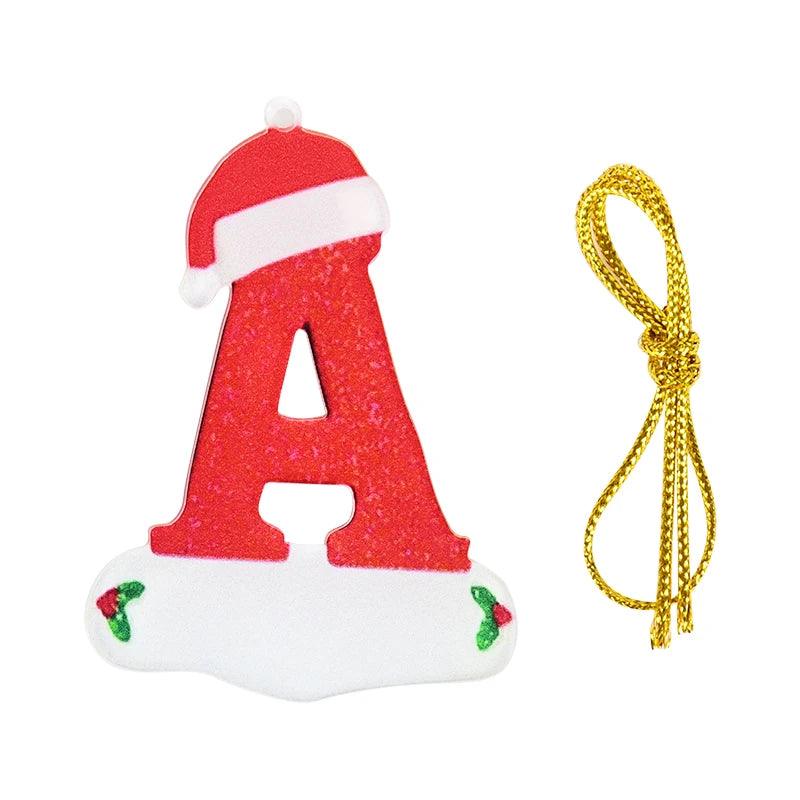 Christmas Acrylic Letter Pendant