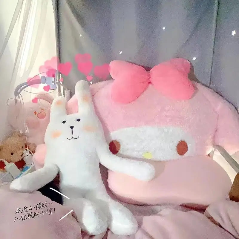 White Rabbit  Plush Sleep Pillow