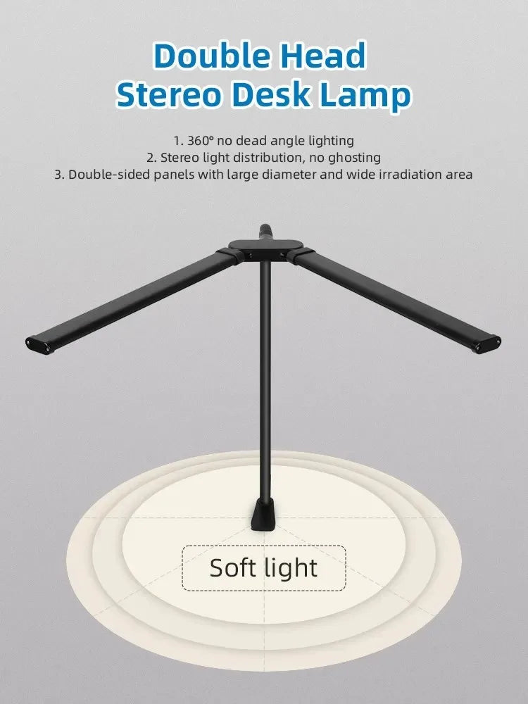 Single & Double Head Monitor  LED Clip Desk Lamp