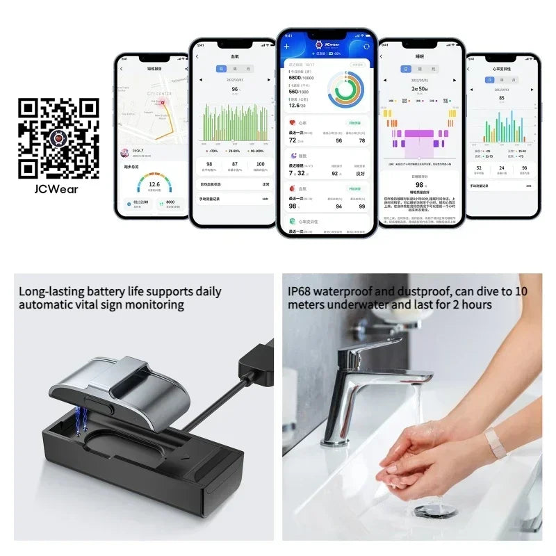 Smart Fitness Tracker Bracelet Heart Rate Blood Pressure & Pedometer