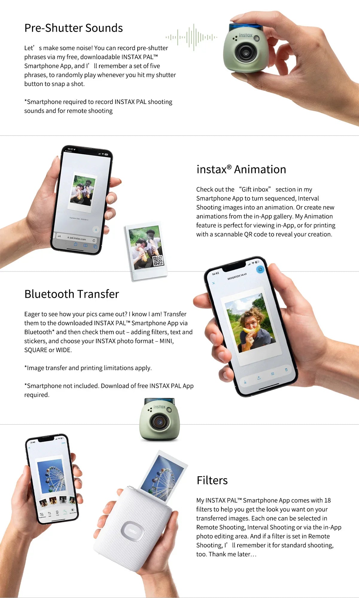 Small & Portable Mini Smart Camera for Instant Photography