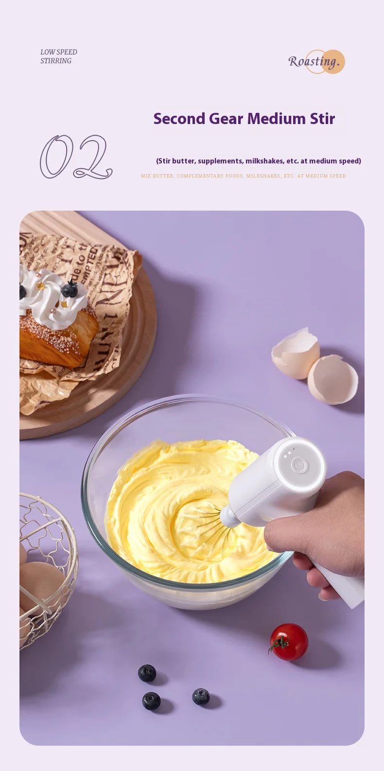 Multi-Functional Dual Mixer Egg Beater