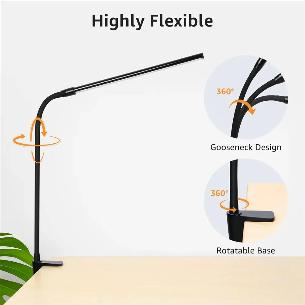 Single & Double Head Monitor  LED Clip Desk Lamp