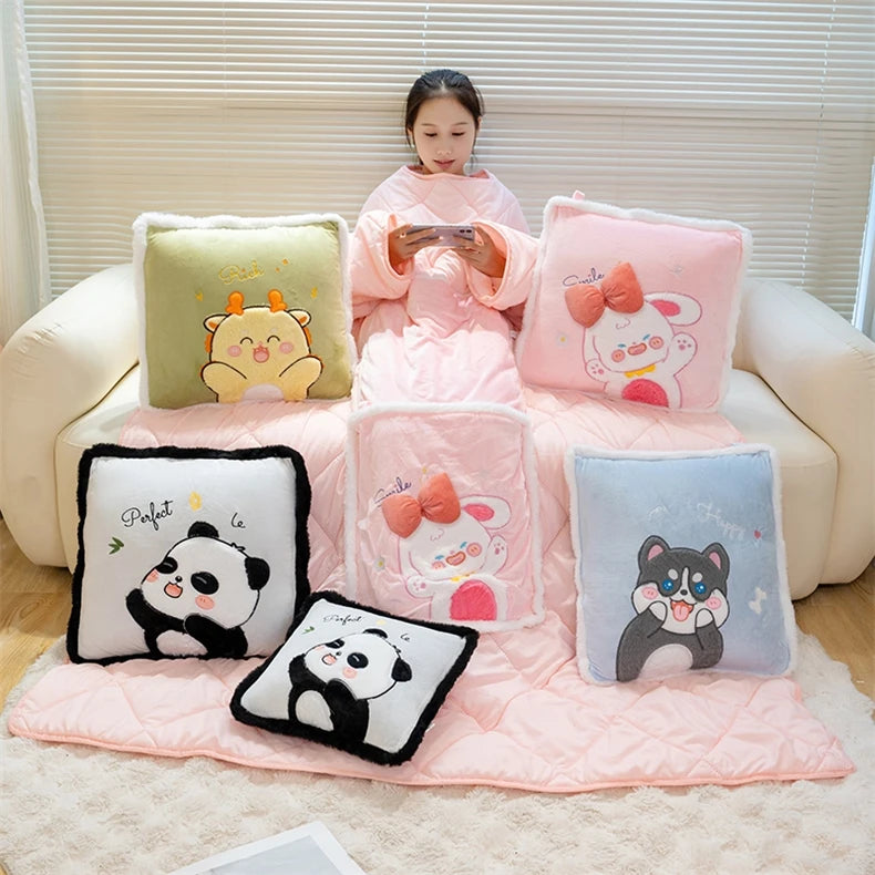 Wearable Fleece Blanket Hoodie