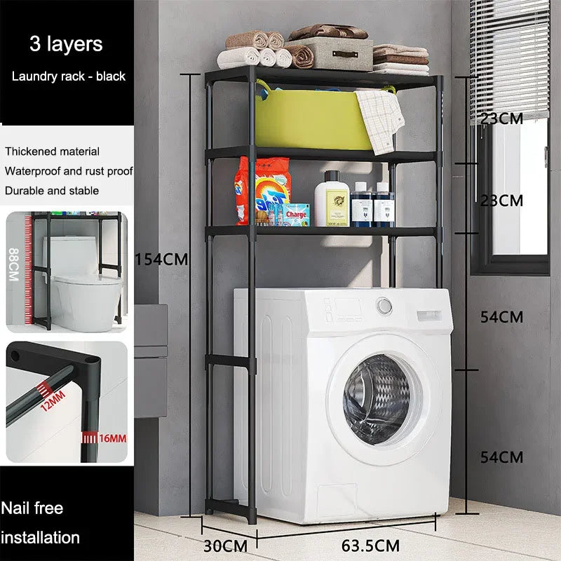 Over-The-Toilet Multilayer Perforation Storage Rack