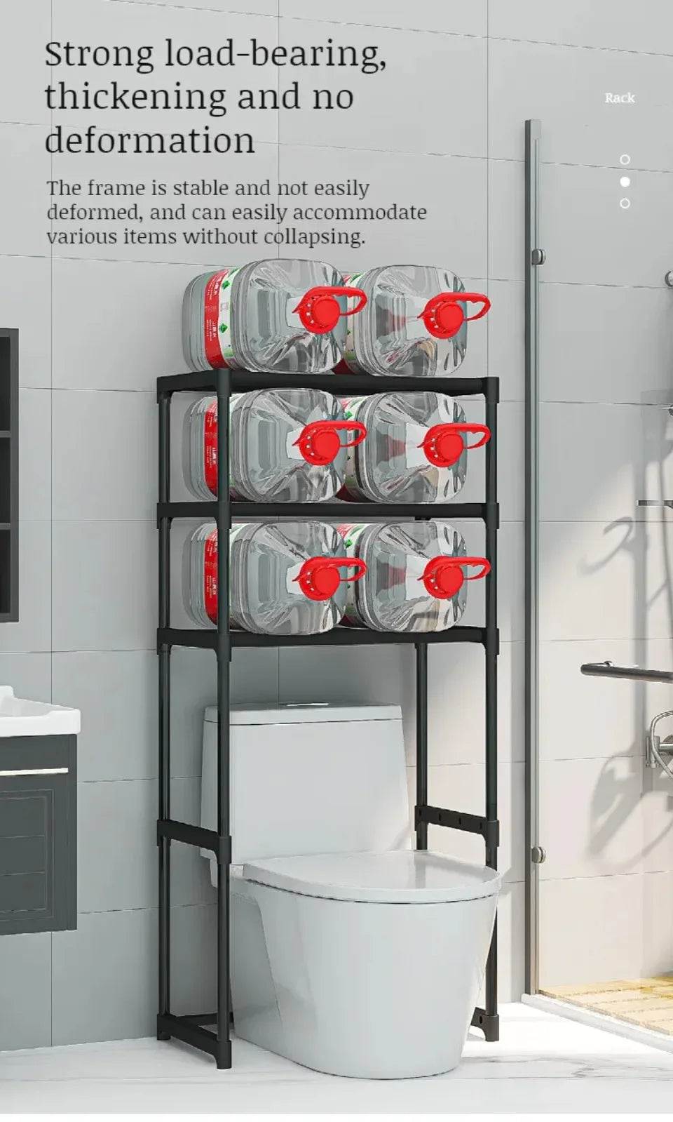 Over-The-Toilet Multilayer Perforation Storage Rack