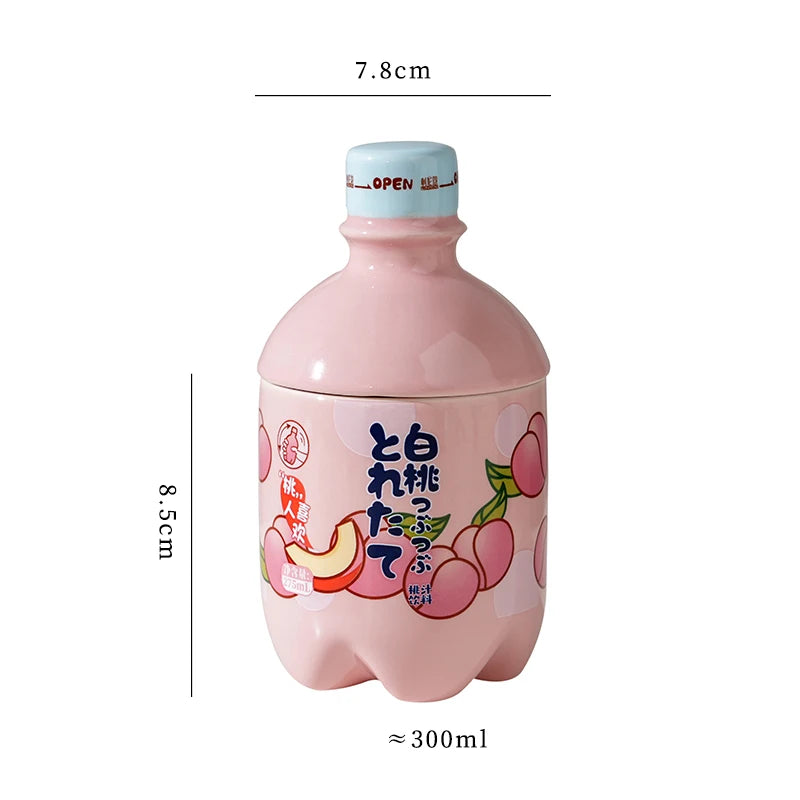 Kawaii Peach Ceramic Mug