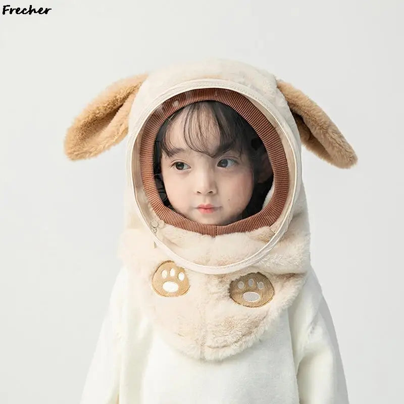 Windproof Face Cover Hat for Children