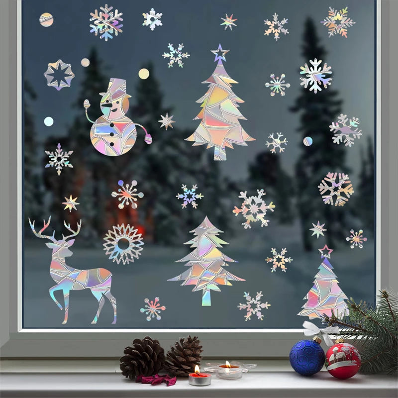 Suncatcher Christmas Snowflake Window Stickers