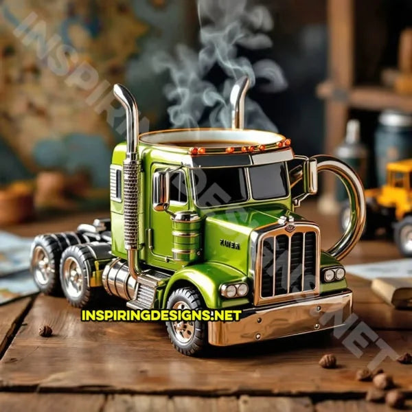 250ML Semi-Trailer Truck Coffee Mug
