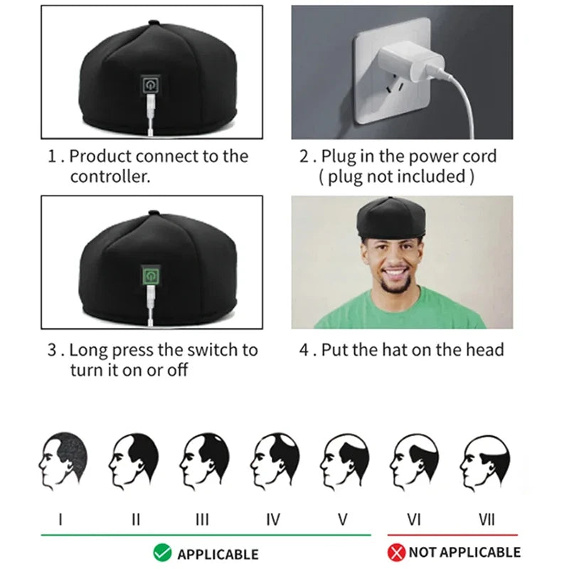 Red Light Therapy Hat Hair Growth & Scalp Care Helmet