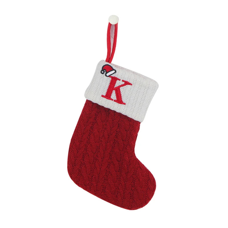 Christmas Alphabet Knitted Socks